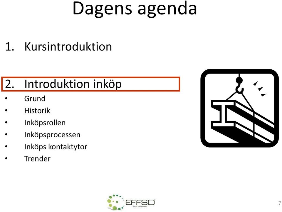 Introduktion inköp Grund