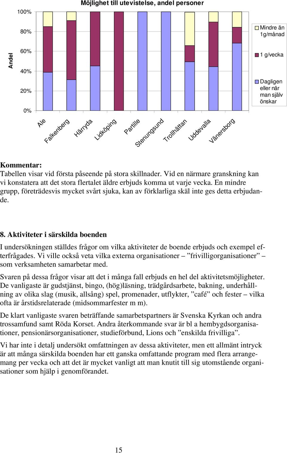 En mindre grupp, företrädesvis mycket svårt sjuka, kan av förklarliga skäl inte ges detta erbjudande. 8.