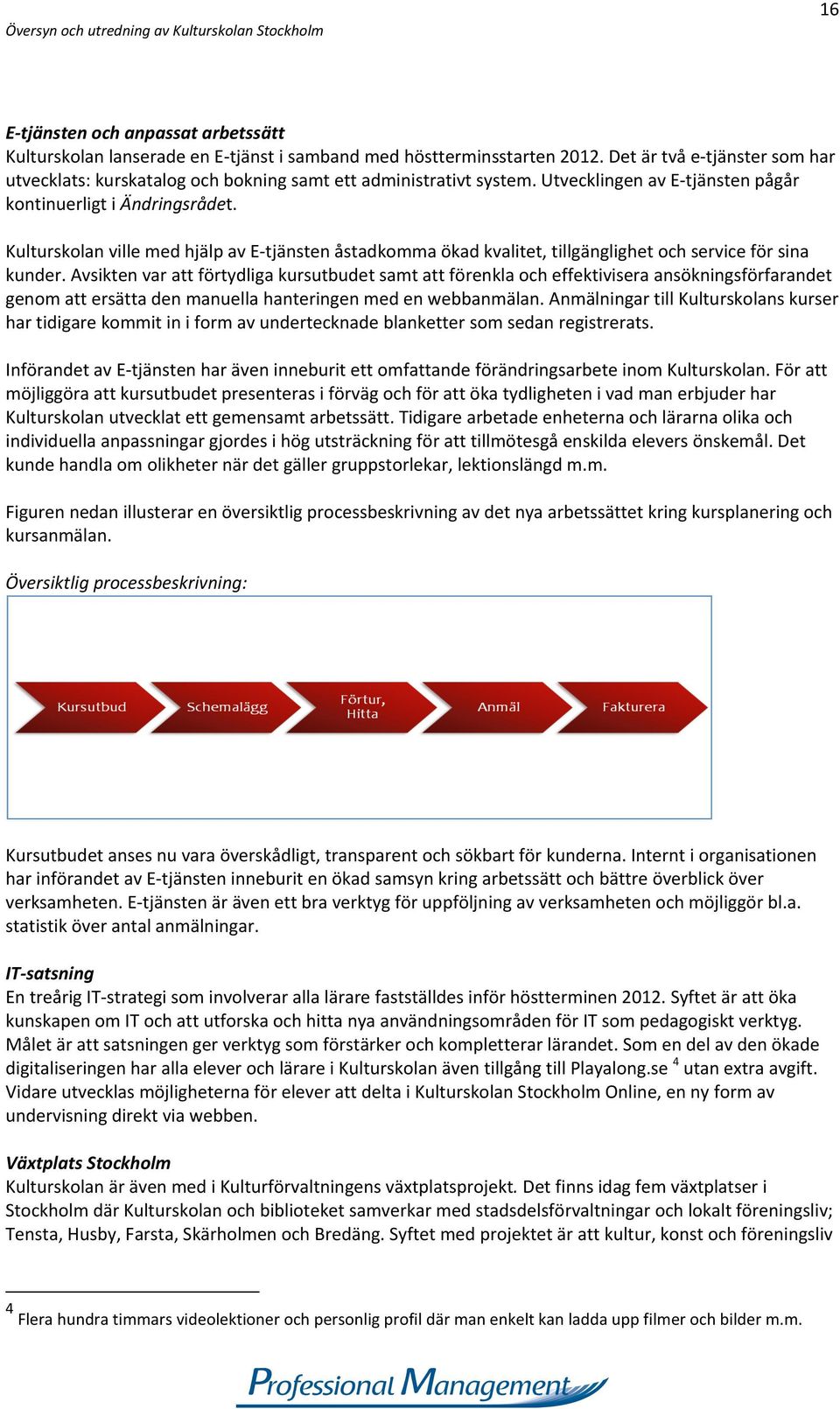 Kulturskolan ville med hjälp av Etjänsten åstadkomma ökad kvalitet, tillgänglighet och service för sina kunder.