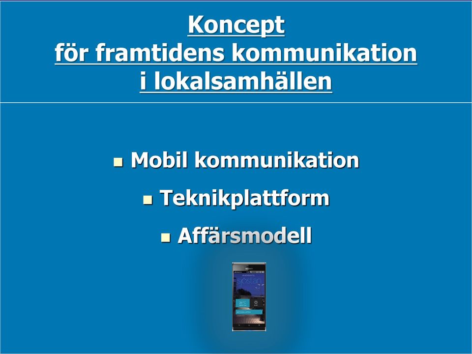 lokalsamhällen Mobil