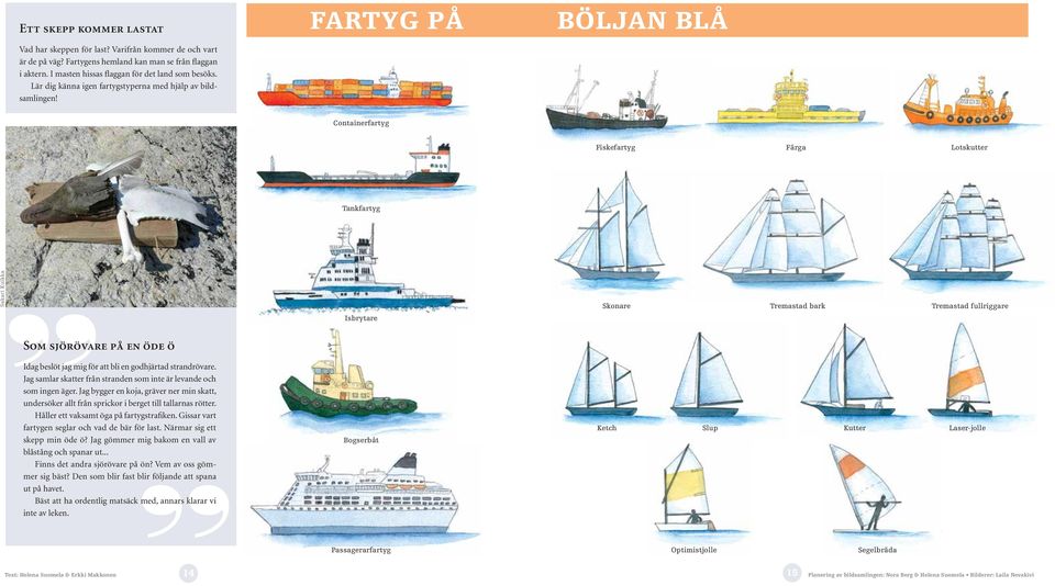 FARTYG PÅ BÖLJAN BLÅ Containerfartyg Fiskefartyg Färga Lotskutter Tankfartyg Sakari Kuikka Som sjörövare på en öde ö Idag beslöt jag mig för att bli en godhjärtad strandrövare.