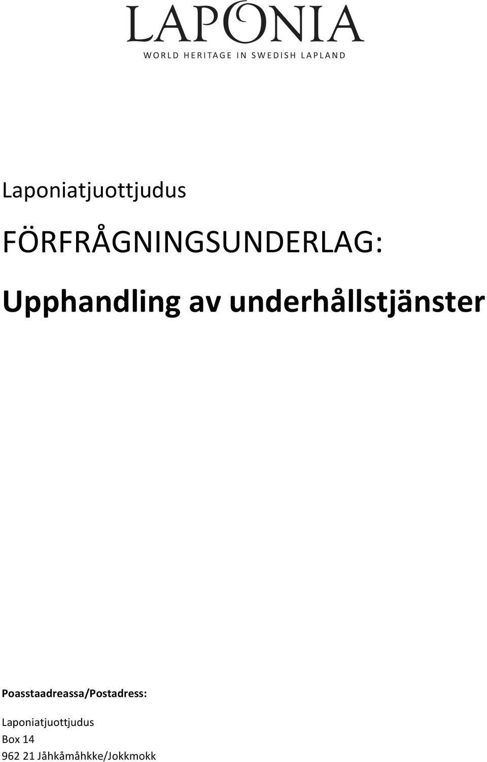 underhållstjänster