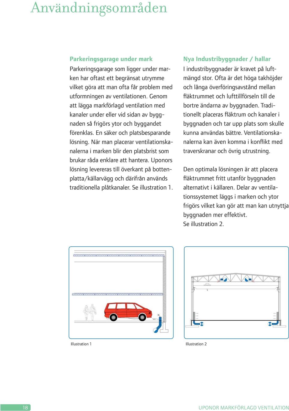 När man placerar ventilationskanalerna i marken blir den platsbrist som brukar råda enklare att hantera.