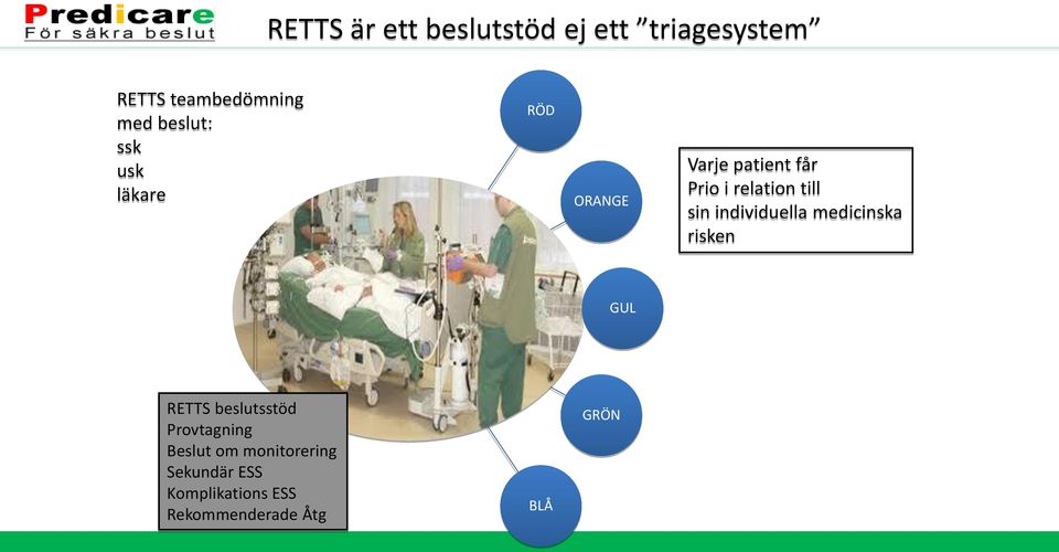 sin individuella medicinska risken GUL RETTS beslutsstöd Provtagning