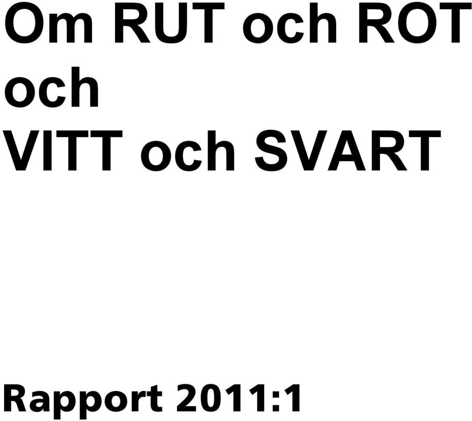 VITT och