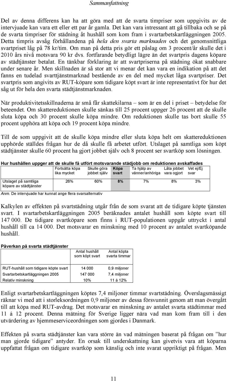 Detta timpris avsåg förhållandena på hela den svarta marknaden och det genomsnittliga svartpriset låg på 78 kr/tim.