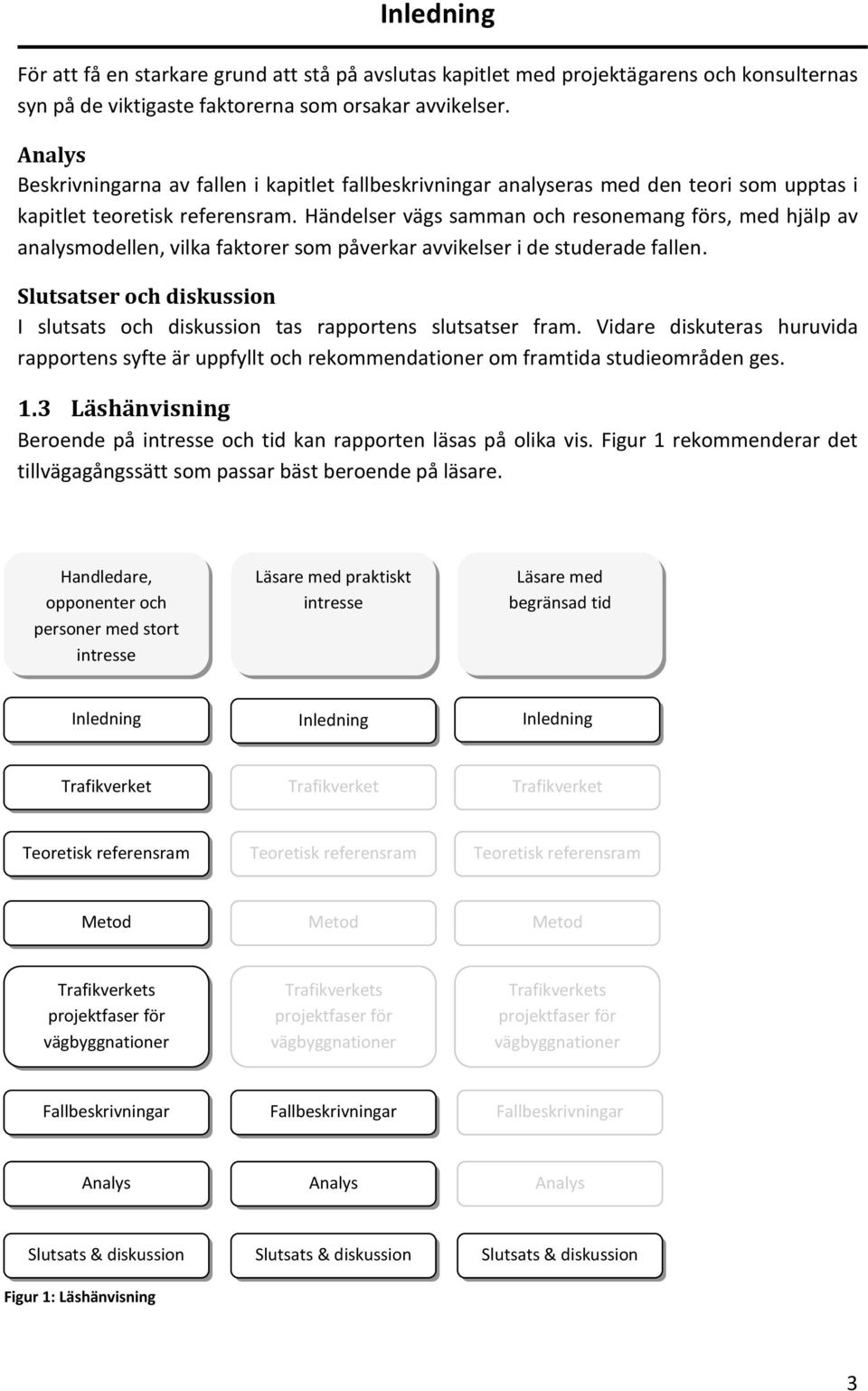 Händelser vägs samman och resonemang förs, med hjälp av analysmodellen, vilka faktorer som påverkar avvikelser i de studerade fallen.