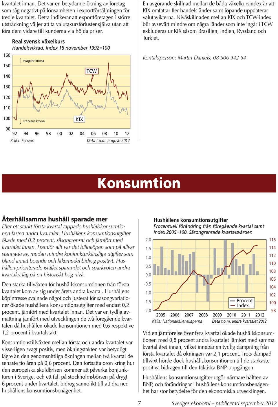 16 15 14 Real svensk växelkurs Handelsviktad.