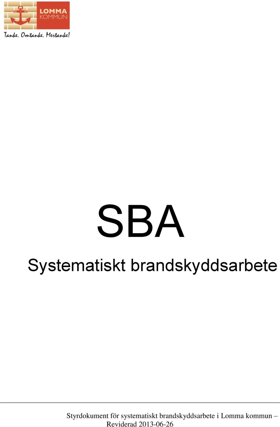 Styrdokument för systematiskt