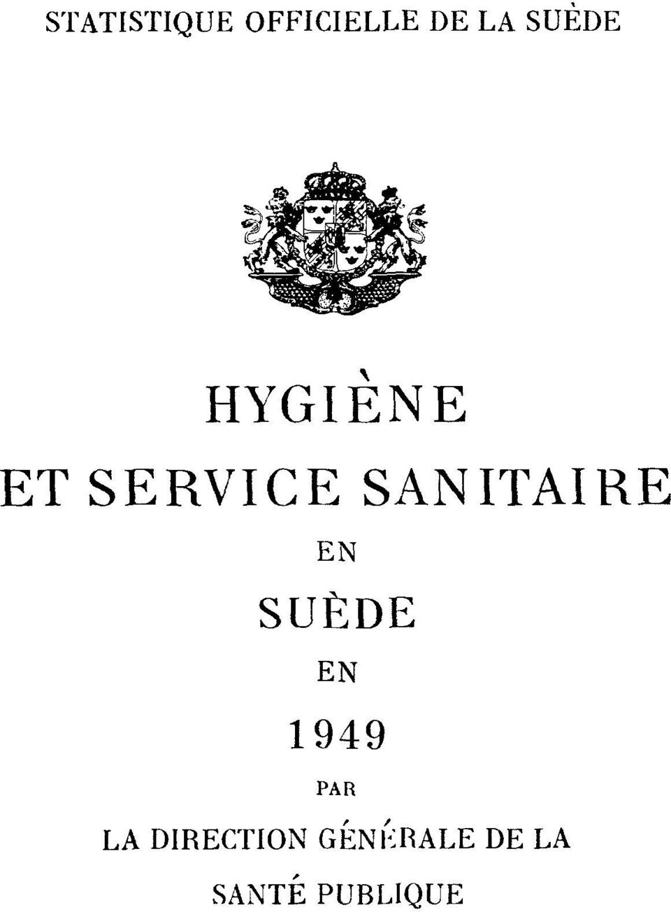 SANITAIRE EN SUÈDE EN 1949 PAR