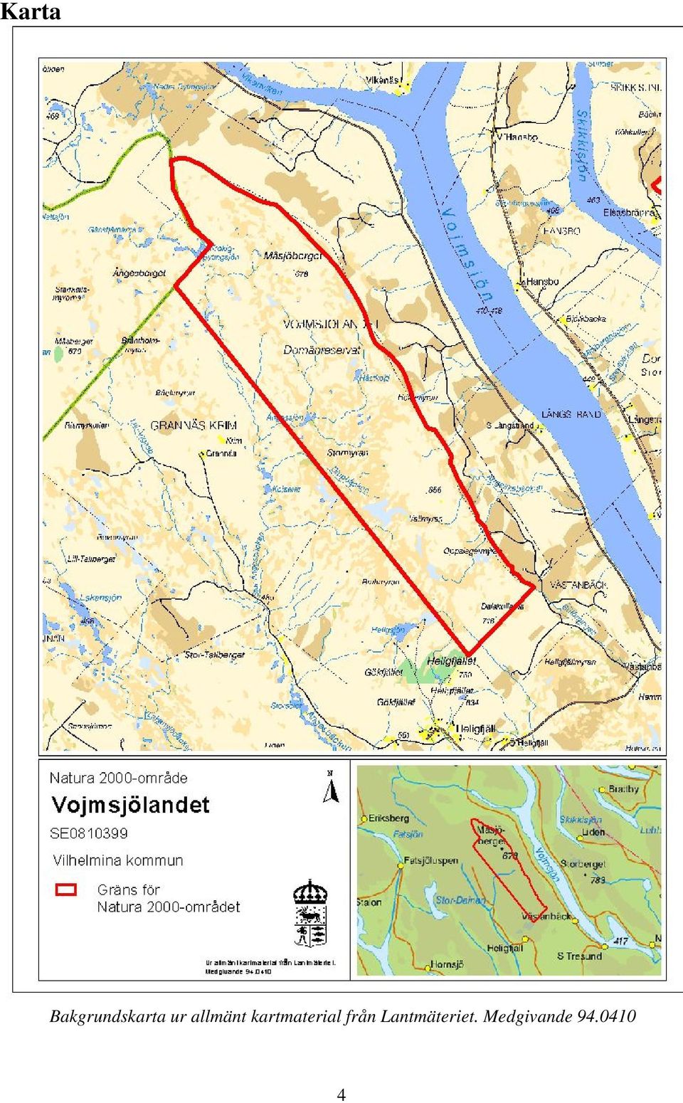 kartmaterial från