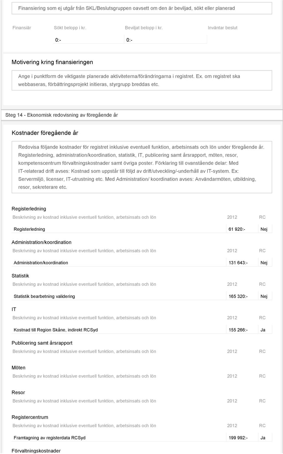 om registret ska webbaseras, förbättringsprojekt initieras, styrgrupp breddas etc.