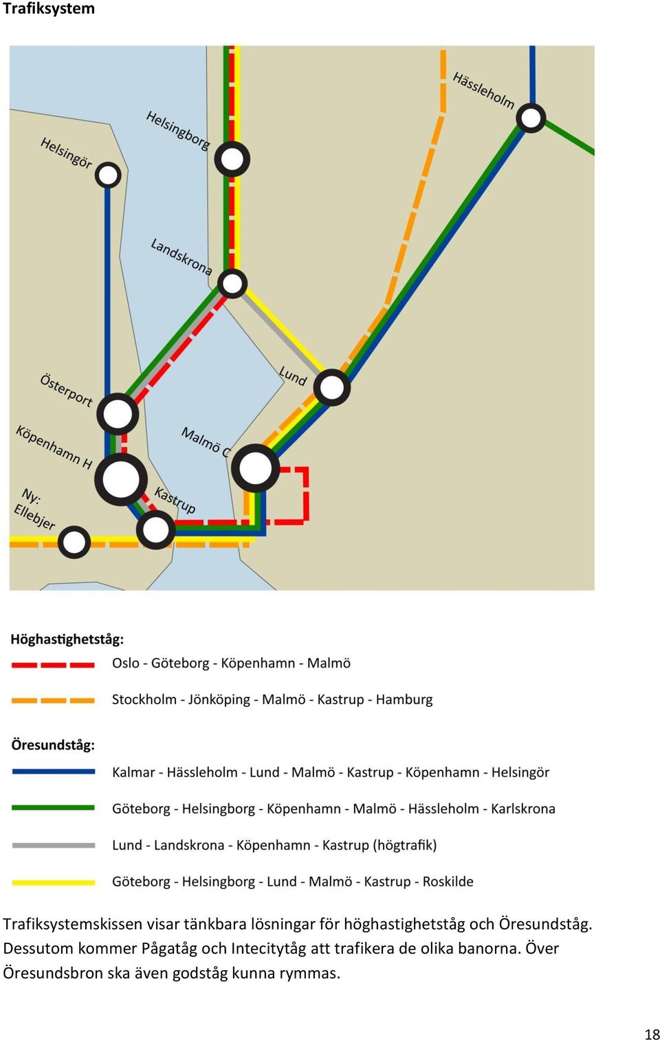 Dessutom kommer Pågatåg och Intecitytåg att trafikera