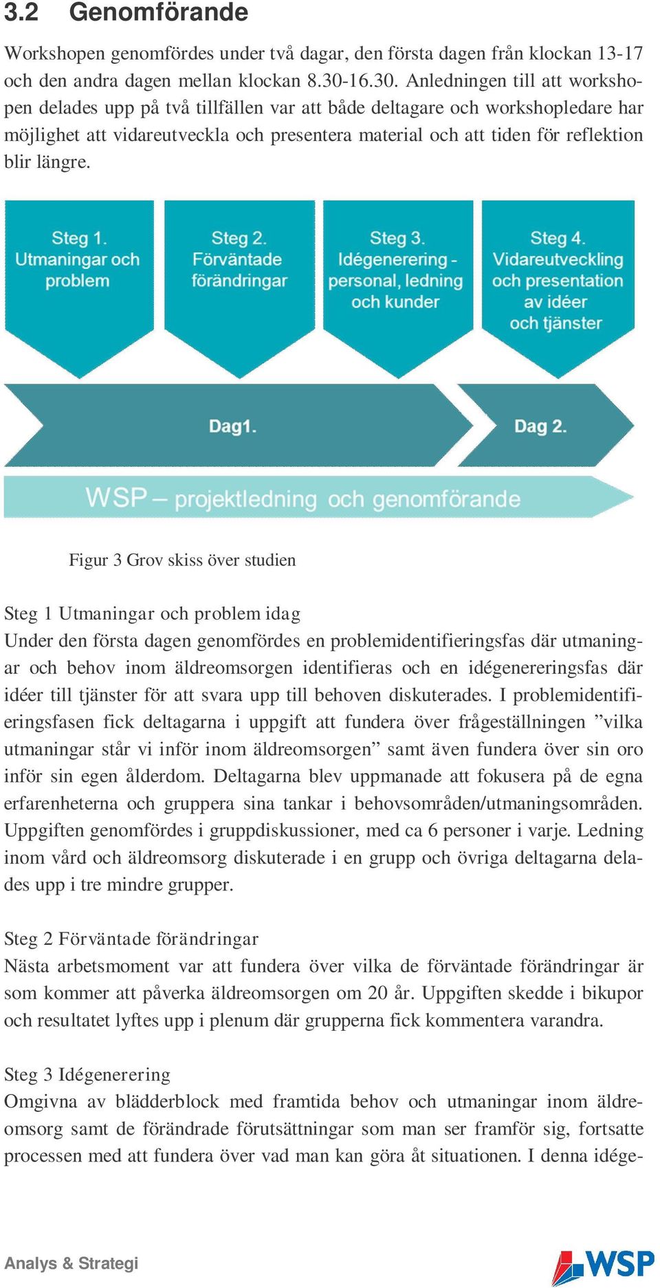 Anledningen till att workshopen delades upp på två tillfällen var att både deltagare och workshopledare har möjlighet att vidareutveckla och presentera material och att tiden för reflektion blir