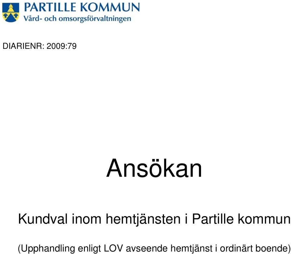 Partille kommun (Upphandling