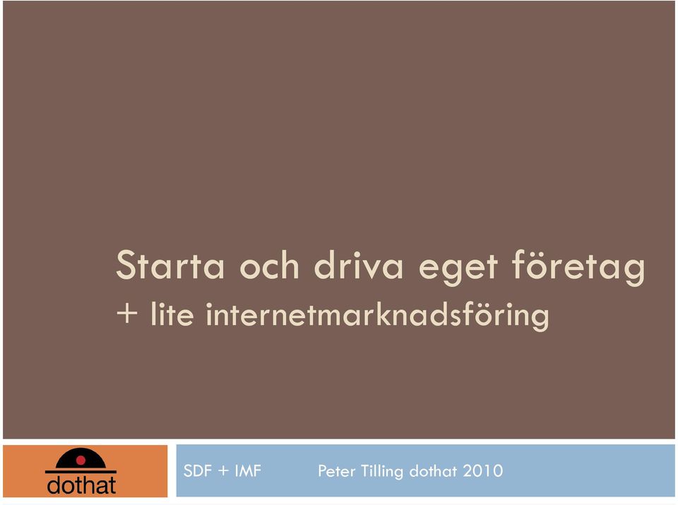 internetmarknadsföring