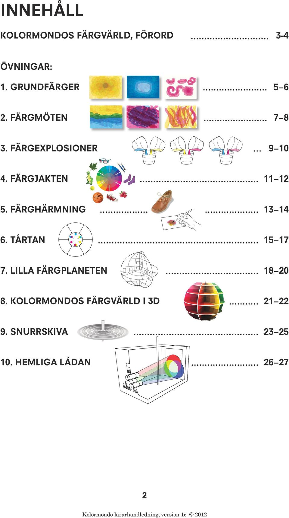 FÄRGJAKTEN 11 12 G r ön, Ver da, G rün, Vert,, G r een B lå, B lua, B lau, B leu,, Blue M agenta, M alva, lava, G elb, J