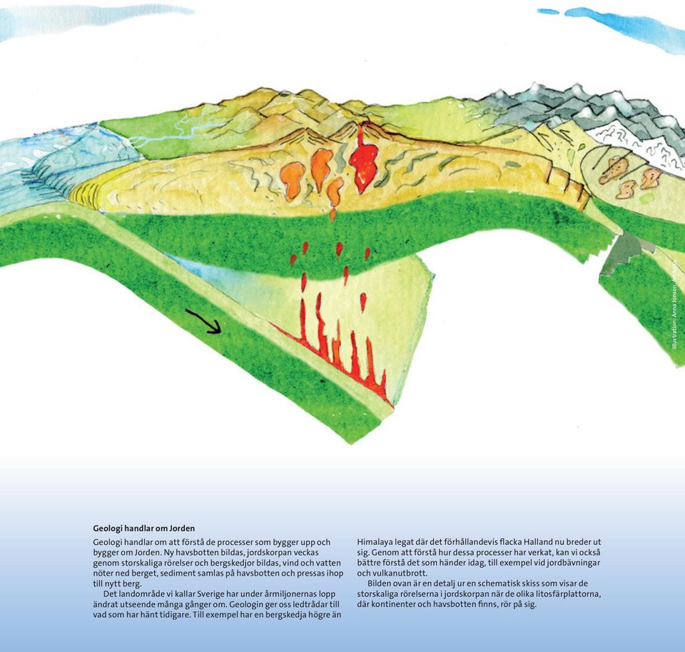 Det landområde vi kallar Sverige har under årmiljonernas lopp ändrat utseende många gånger om. Geologin ger oss ledtrådar till vad som har hänt tidigare.