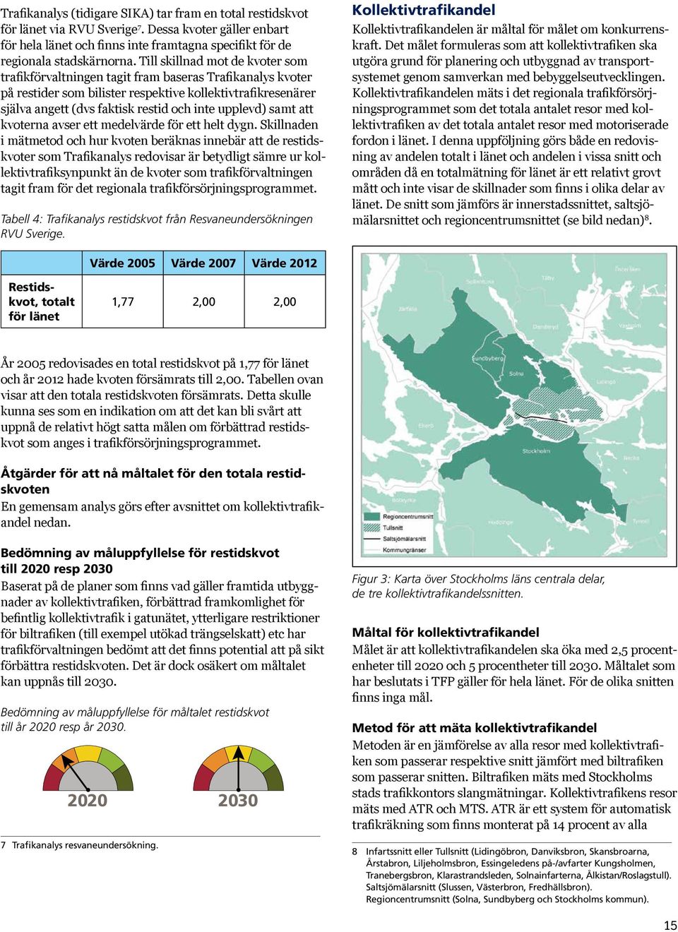 upplevd) samt att kvoterna avser ett medelvärde för ett helt dygn.