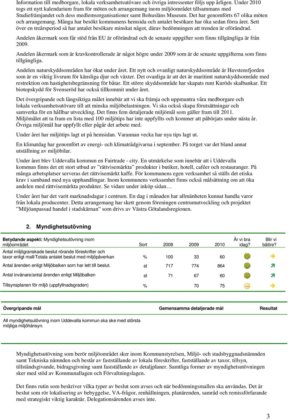 Det har genomförts 67 olika möten och arrangemang. Många har besökt kommunens hemsida och antalet besökare har öka sedan förra året.