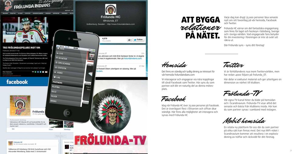 Vad engagerade fans betyder för din investering i föreningen är inte så svårt att räkna ut. Där Frölunda syns syns ditt företag!