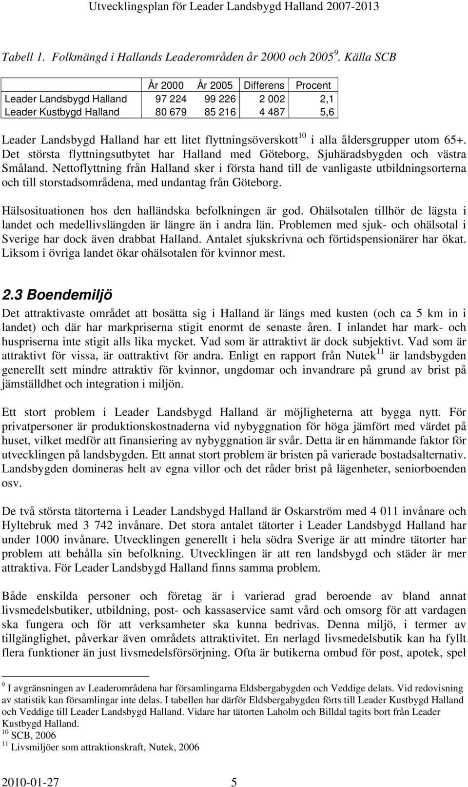 ålersgrupper utom 65+. Det största lyttningsutbytet har Hallan me Göteborg, Sjuhärasbygen och västra Smålan.