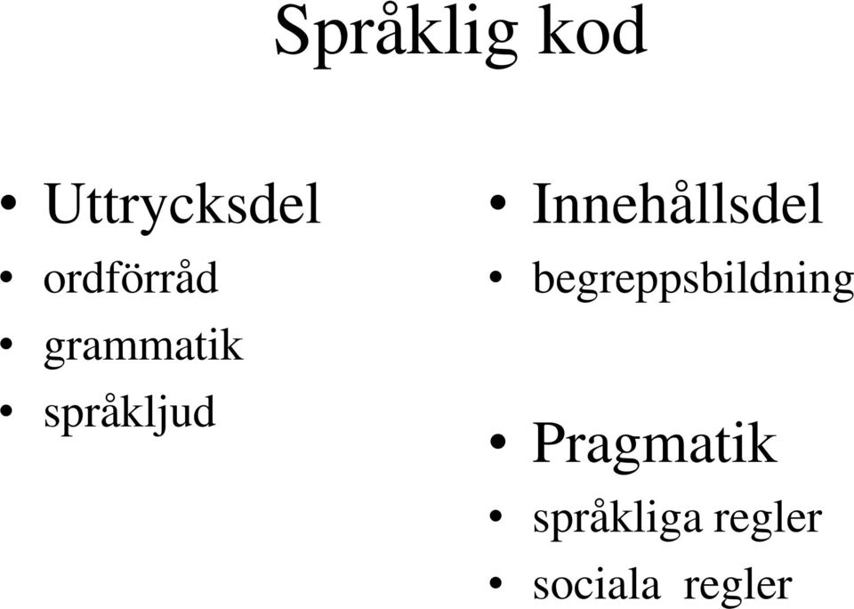 Innehållsdel begreppsbildning