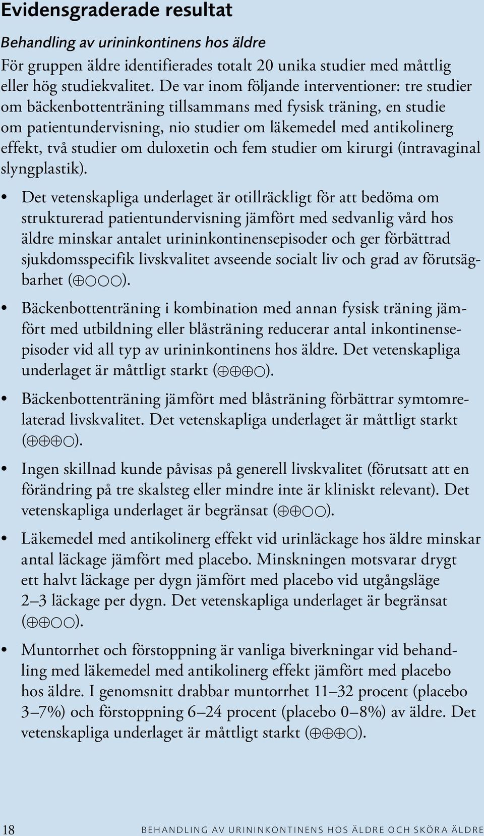 om duloxetin och fem studier om kirurgi (intravaginal slyngplastik).