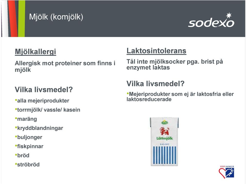 alla mejeriprodukter torrmjölk/ vassle/ kasein maräng kryddblandningar buljonger