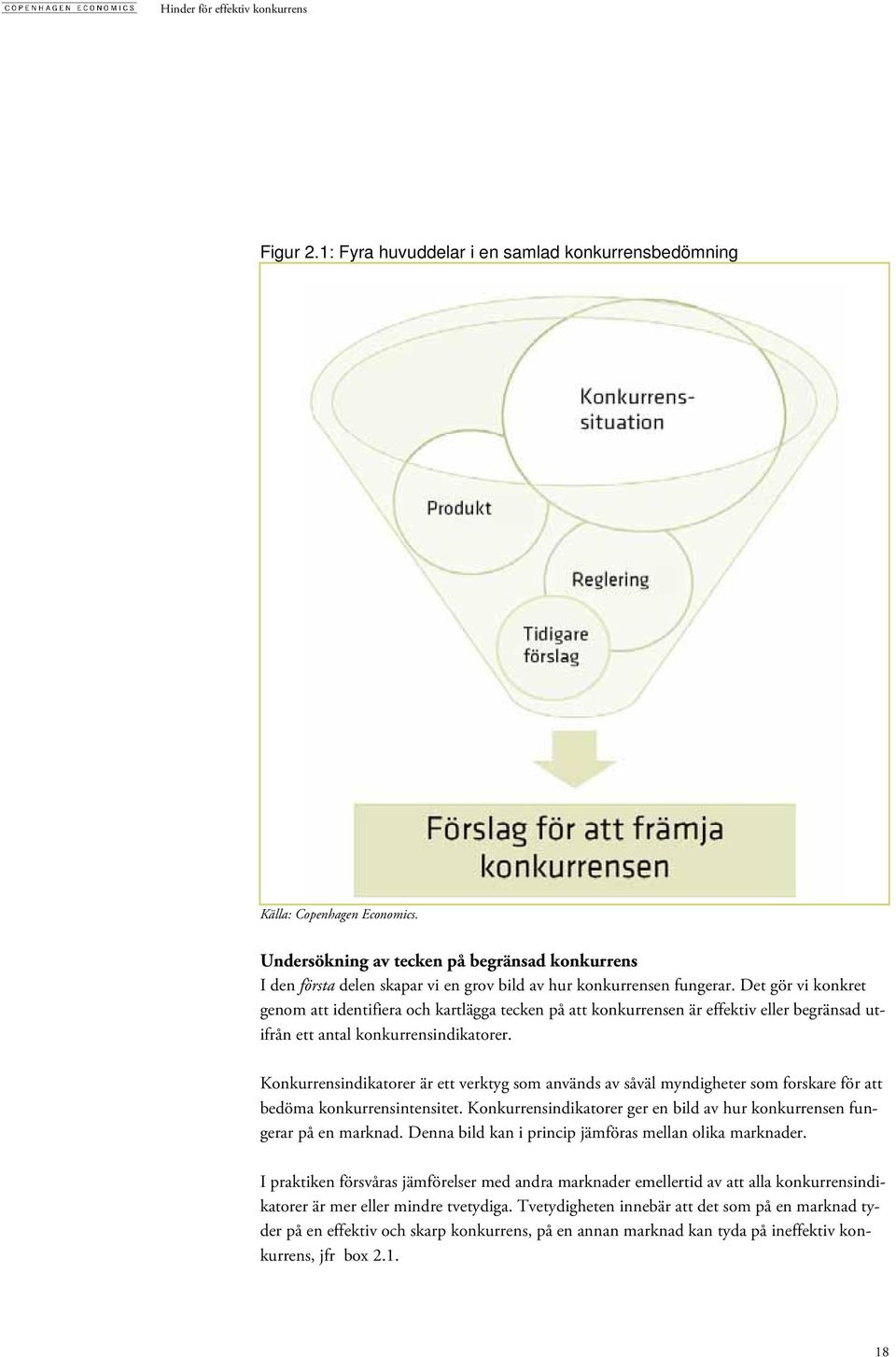 Det gör vi konkret genom att identifiera och kartlägga tecken på att konkurrensen är effektiv eller begränsad utifrån ett antal konkurrensindikatorer.