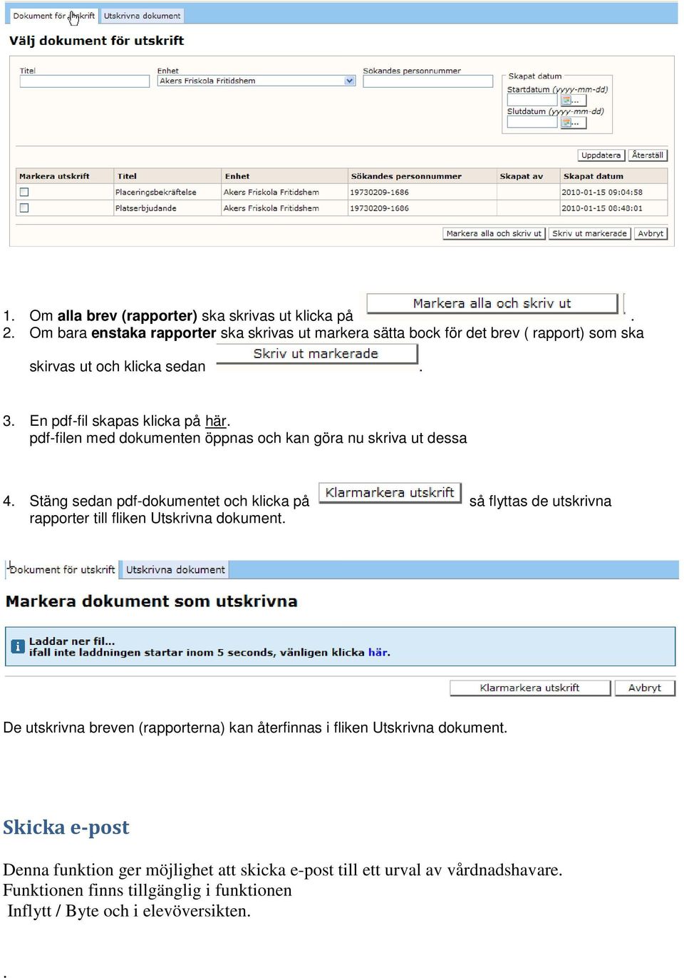 pdf-filen med dokumenten öppnas och kan göra nu skriva ut dessa 4.