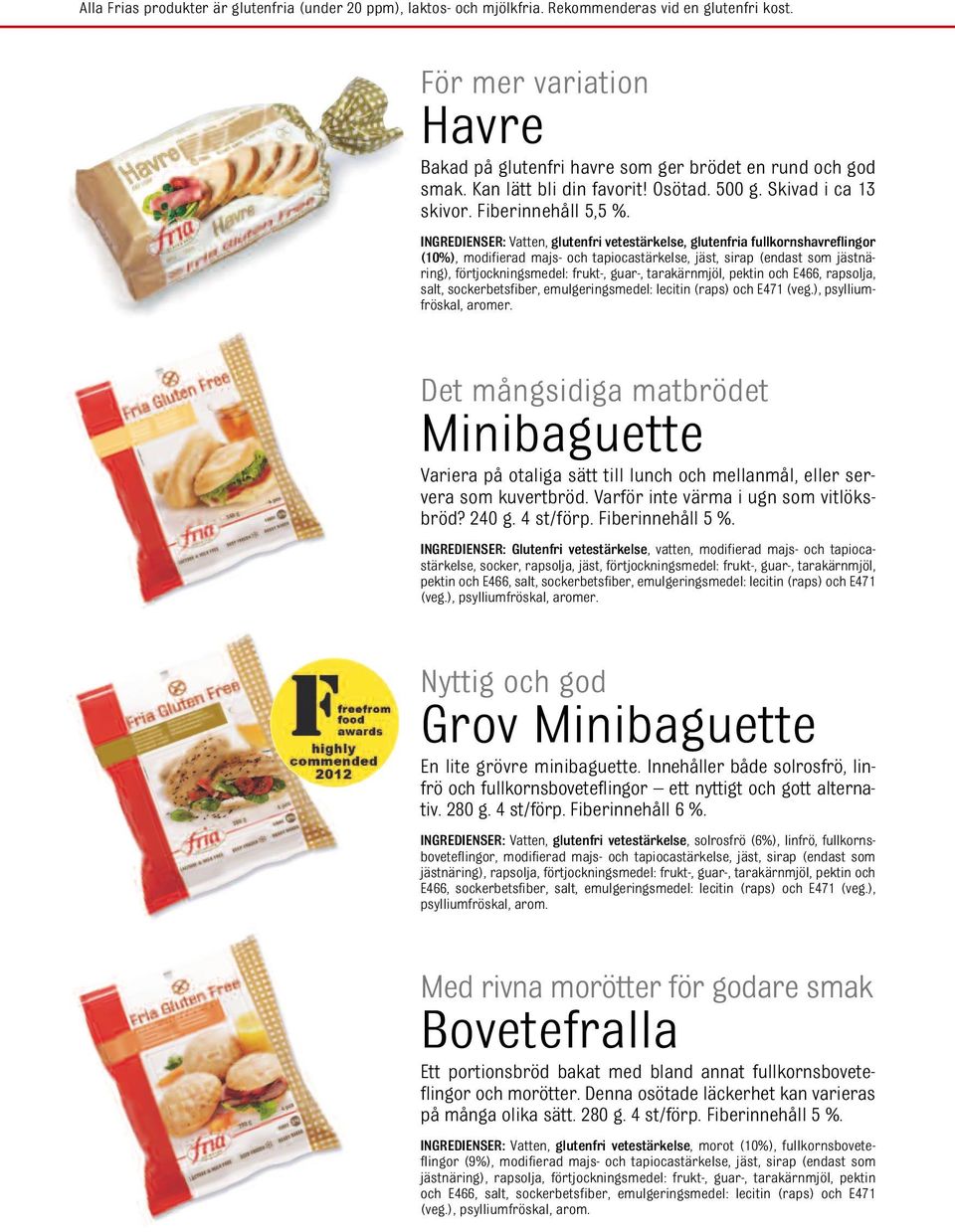 INGREDIENSER: Vatten, glutenfri vetestärkelse, glutenfria fullkornshavreflingor (10%), modifierad majs- och tapiocastärkelse, jäst, sirap (endast som jästnäring), förtjockningsmedel: frukt-, guar-,