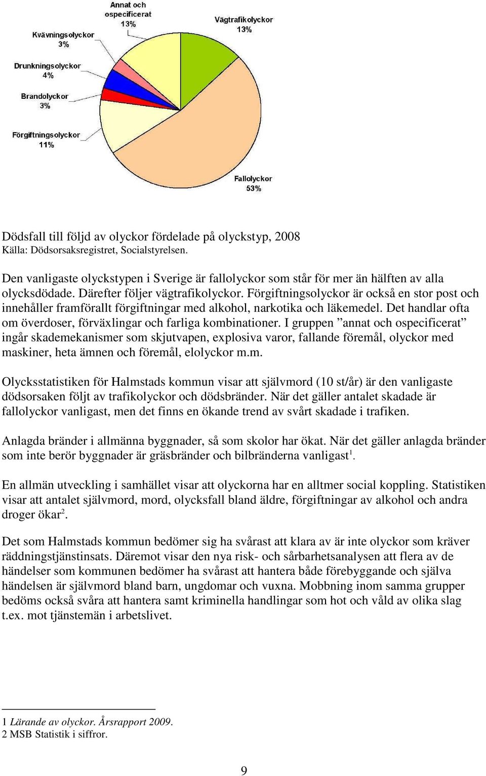 Förgiftningsolyckor är också en stor post och innehåller framförallt förgiftningar med alkohol, narkotika och läkemedel. Det handlar ofta om överdoser, förväxlingar och farliga kombinationer.