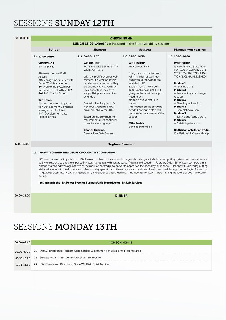 i TEKNIK 1/4 Meet the new IBM i Access 2/4 Manage Work Better with Better Work Management 3/4 Monitoring System Performance and Health of IBM i 4/4 IBM i Mobile Access Tim Rowe, Business Architect