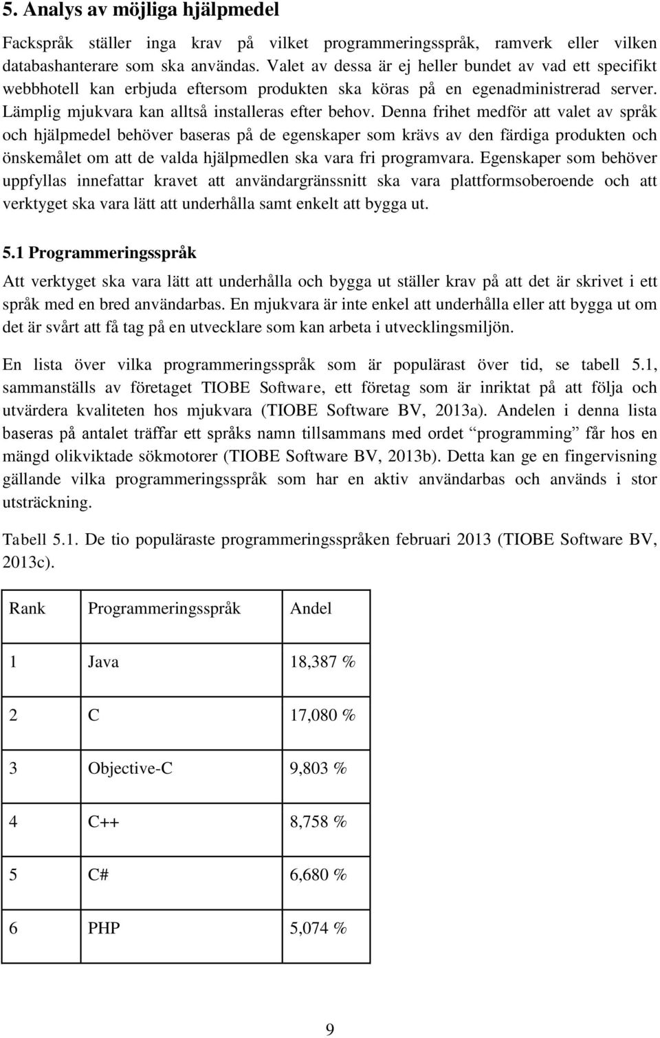 Denna frihet medför att valet av språk och hjälpmedel behöver baseras på de egenskaper som krävs av den färdiga produkten och önskemålet om att de valda hjälpmedlen ska vara fri programvara.