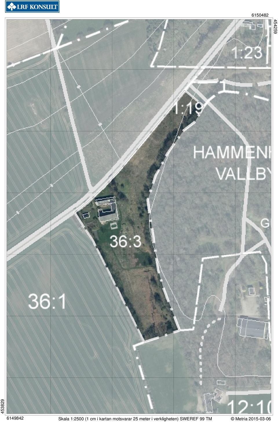 motsvarar 25 meter i