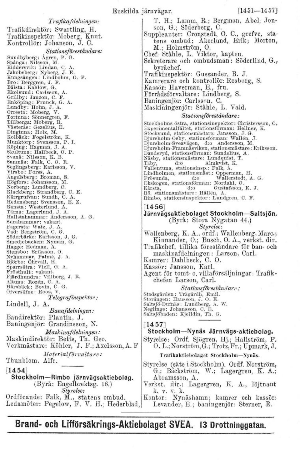 Tortuna: Sönnergren, F. Tillberga: Moberg, R. Västerås: Gezelius, E. Dingtuna : Holz, 1\'1. Kolbäck : Fogelström, K. Munktorp : Svensson, P. r. Köping: Hagman, J. A. Skultuna: Hallbeck, O. P. Svanå : Nilsson, K.