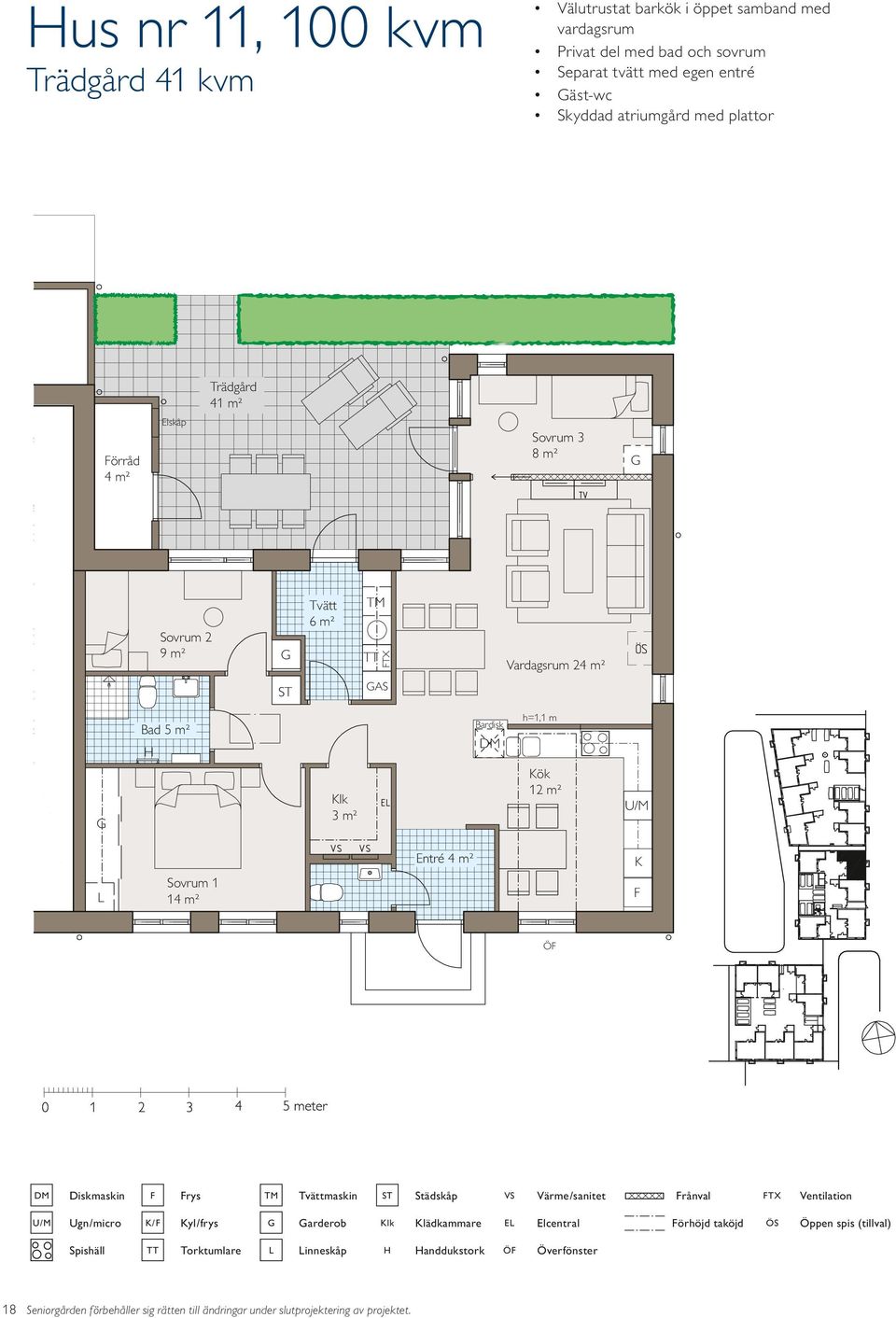 m² 12 m² Sovrum 3 K Tvätt Vardagsrum 24 m² AS 3 m² Bardisk 12 m² Entré 4 m² K rys rånval arderob E örhöjd taköjd