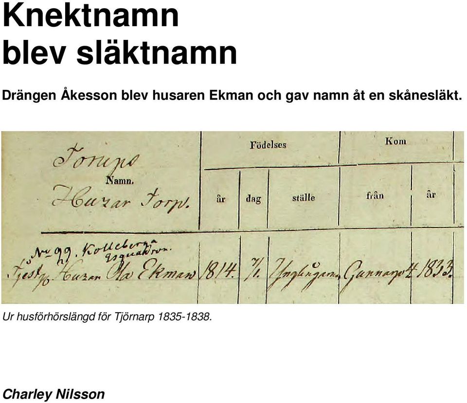 Ur husförhörslängd för Tjörnarp 1835-1838.