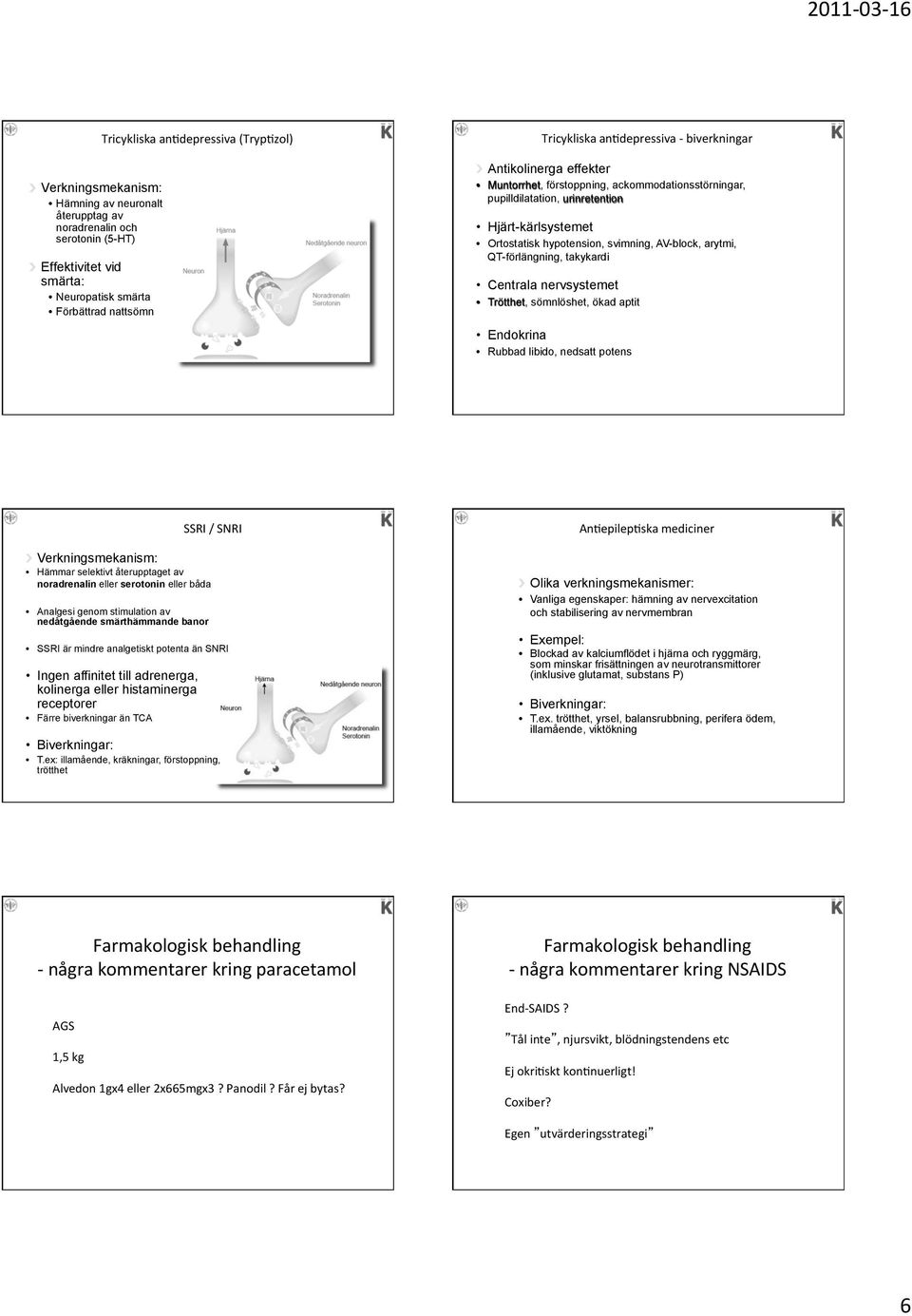 AV-block, arytmi, QT-förlängning, takykardi Centrala nervsystemet Trötthet, sömnlöshet, ökad aptit Endokrina Rubbad libido, nedsatt potens SSRI / SNRI " Verkningsmekanism: Hämmar selektivt