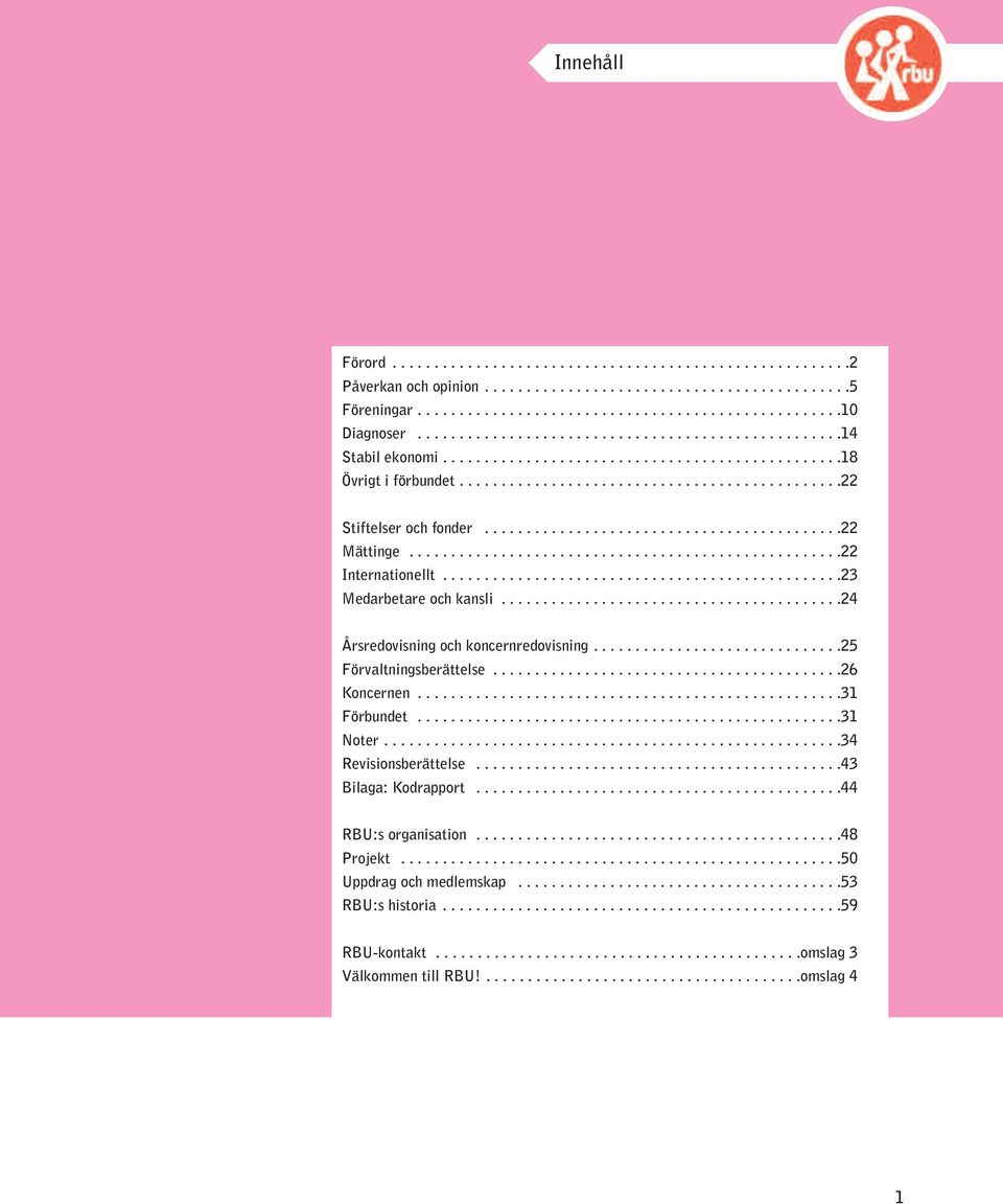 ..........................................22 Mättinge....................................................22 Internationellt................................................23 Medarbetare och kansli.