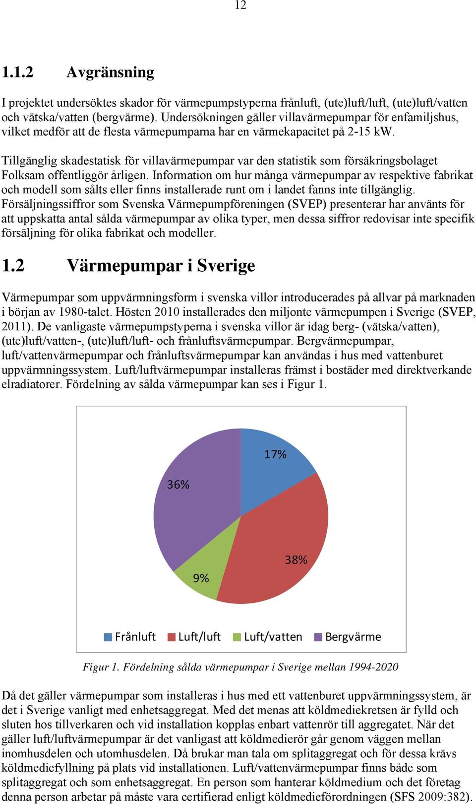 Tillgänglig skadestatisk för villavärmepumpar var den statistik som försäkringsbolaget Folksam offentliggör årligen.