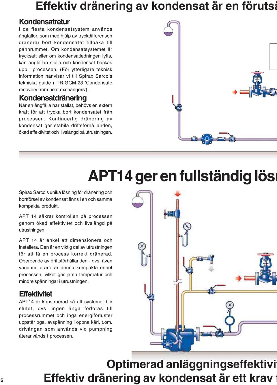 (För ytterligare teknisk information hänvisar vi till Spirax Sarco s tekniska guide ( TR-GCM-23 'Condensate recovery from heat exchangers').