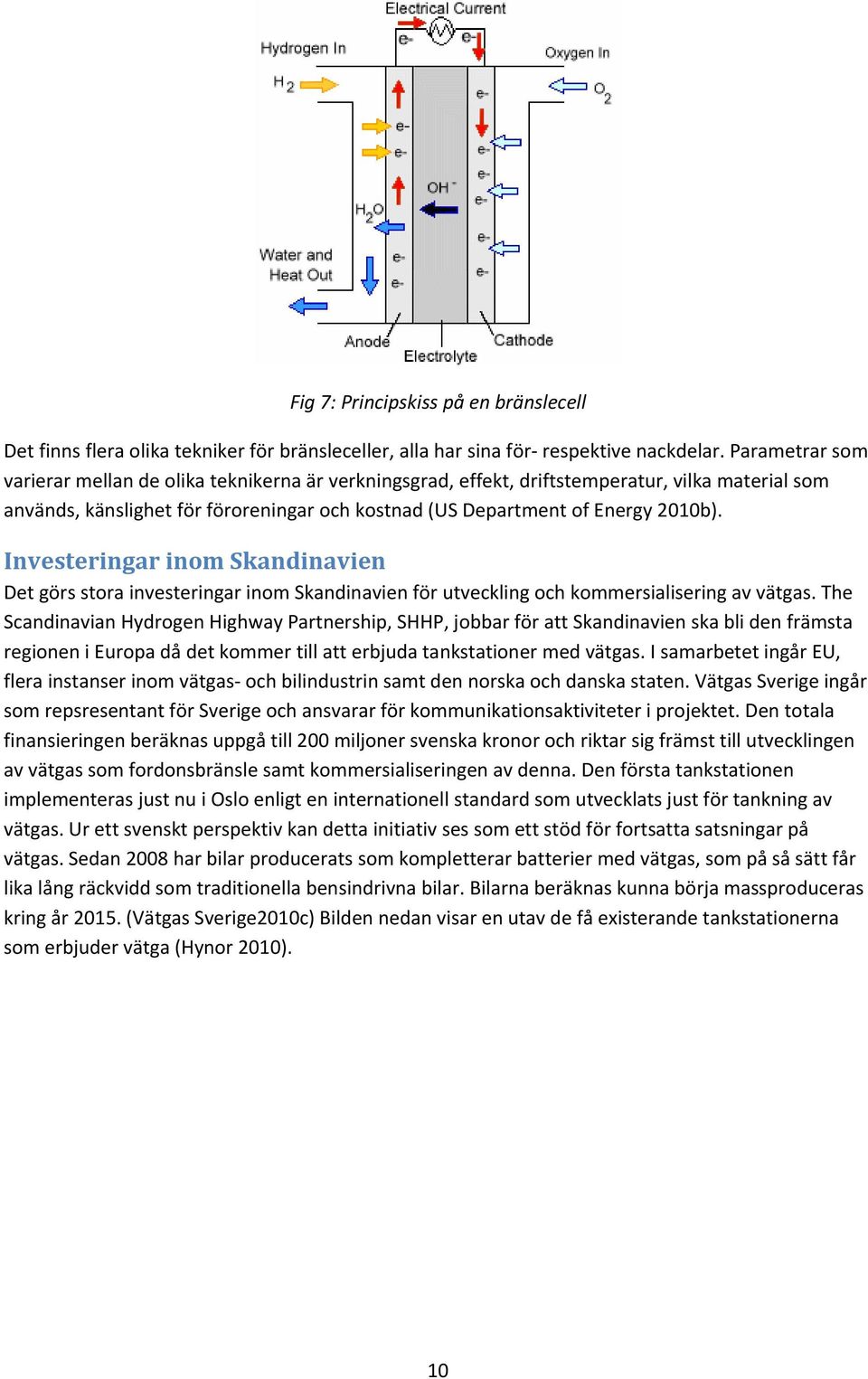 Investeringar inom Skandinavien Det görs stora investeringar inom Skandinavien för utveckling och kommersialisering av vätgas.