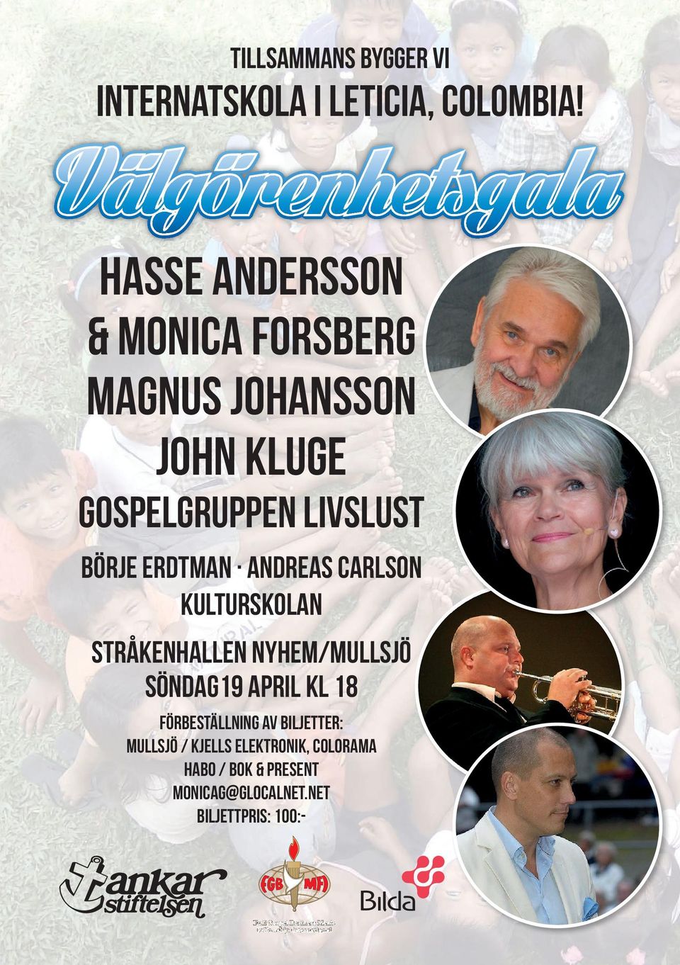 Erdtman Andreas Carlson Kulturskolan Stråkenhallen nyhem/mullsjö söndag19 april kl 18