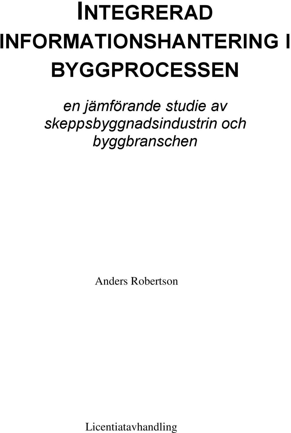 skeppsbyggnadsindustrin och