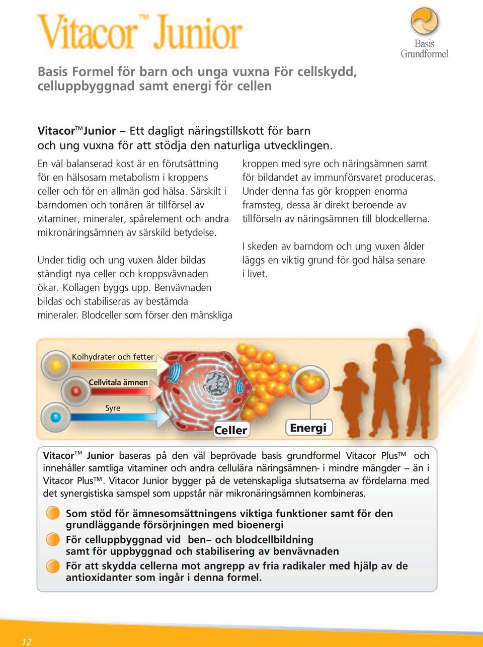 Särskilt i barndomen och tonåren är tillförsel av vitaminer, mineraler, spårelement och andra mikronäringsämnen av särskild betydelse.