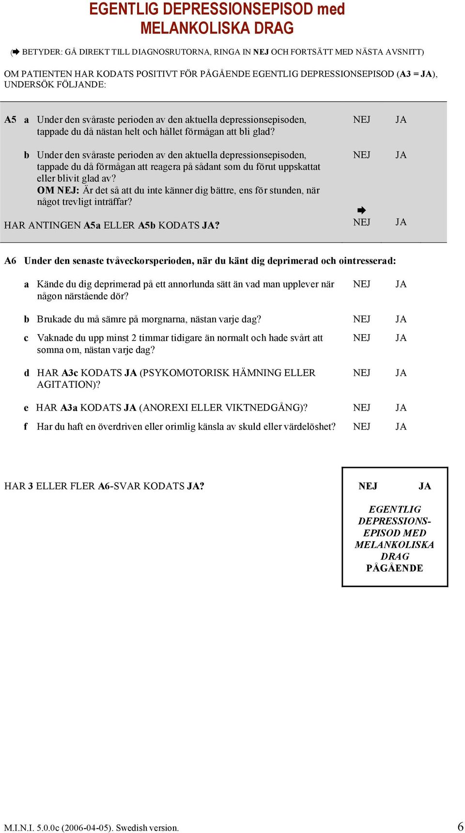 b Under den svåraste perioden av den aktuella depressionsepisoden, tappade du då förmågan att reagera på sådant som du förut uppskattat eller blivit glad av?