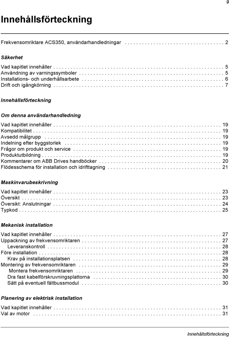 ........................................................... 7 Innehållsförteckning Om denna användarhandledning Vad kapitlet innehåller........................................................... 19 Kompatibilitet.