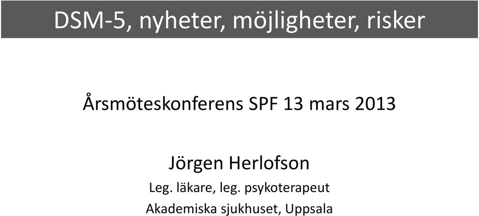 Jörgen Herlofson Leg. läkare, leg.